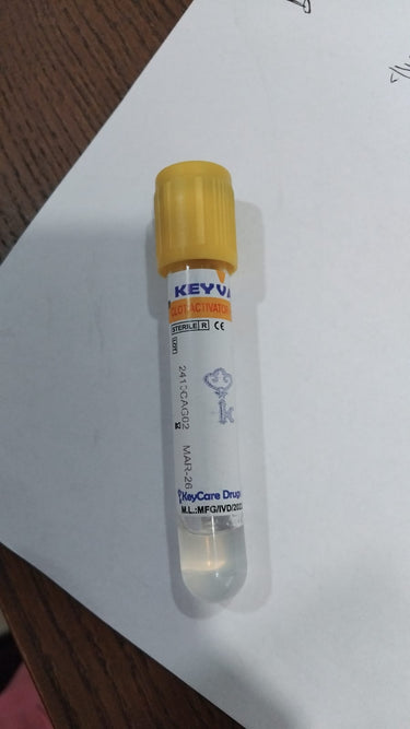 KEYVAC CLOT ACTVATOR + GEL TUBE 3.5ML